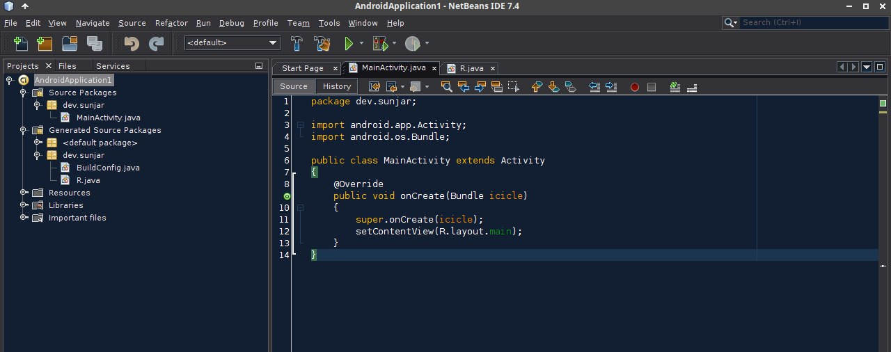 NBAndroid в IDE NetBeans 7.4